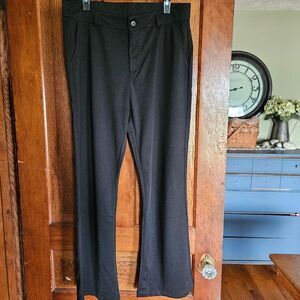 Baman Womens Size 16  XL Black Straight Leg Dress Pants Office-Ready Slacks NEW